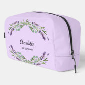 Lavendelbloemen violette bruidsmeisje toilettasje (Rechterhoek)