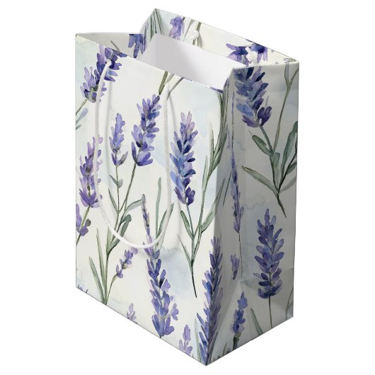lavendelbloemen Vrijgezellenfeest Medium Cadeauzakje (Achterkant Gekanteld)
