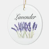 Lavendelbloemen waterverf kruiden paars chic keramisch ornament (Links)