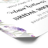 Lavendelbloemen Welkom Bruidsborrel  Foto Afdruk (Hoek)