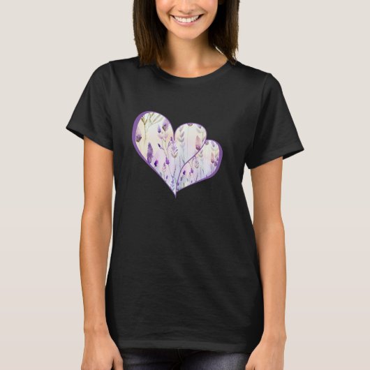 Lavendelbloementuin T-shirt (Voorkant)