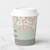 Lavendelbloesem Papieren Bekers (Links)