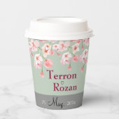 Lavendelbloesem Papieren Bekers (Voorkant)