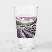 Lavendelbloesem Sereniteit Mok Glas (Achterkant)