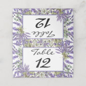 Lavendelbloesemtuin Plaatskaartje (Buitenkant ongevouwen)