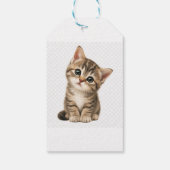 Lavendelboeket in Metsen Pot Waterverf Gift Tag Cadeaulabel (Achterkant)