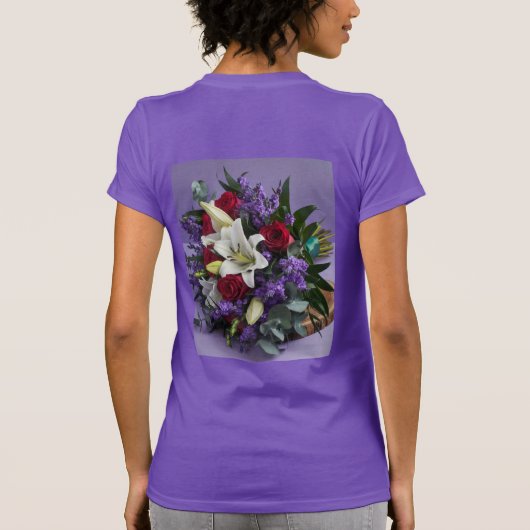 Lavendelboeket T-shirt (Achterkant)