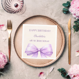 Lavendelboog ivoor verjaardagsfeest lunch servet