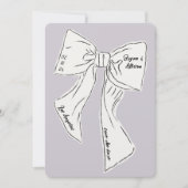 Lavendelboog sparen de datum bruiloft kaart (Voorkant)