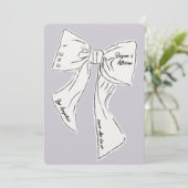 Lavendelboog sparen de datum bruiloft kaart (Staand voorkant)