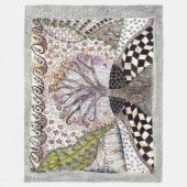 Lavendelboom 2024 fleece deken (Voorkant)