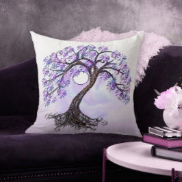 Lavendelboom van het leven kussen