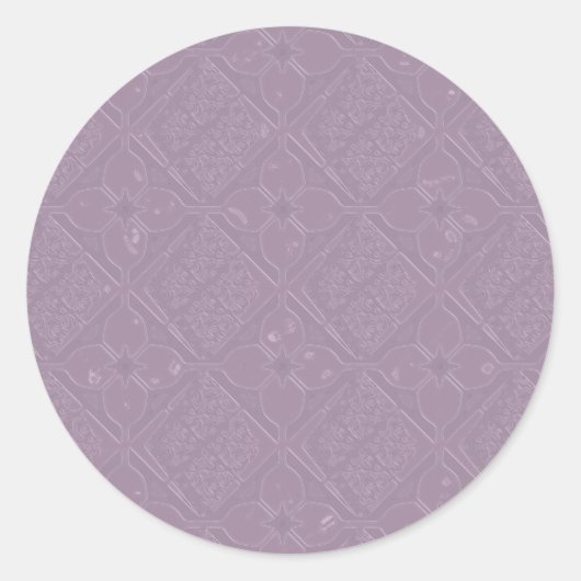 Lavendeldiamant en bloemtoon op toon Stickers (Voorkant)
