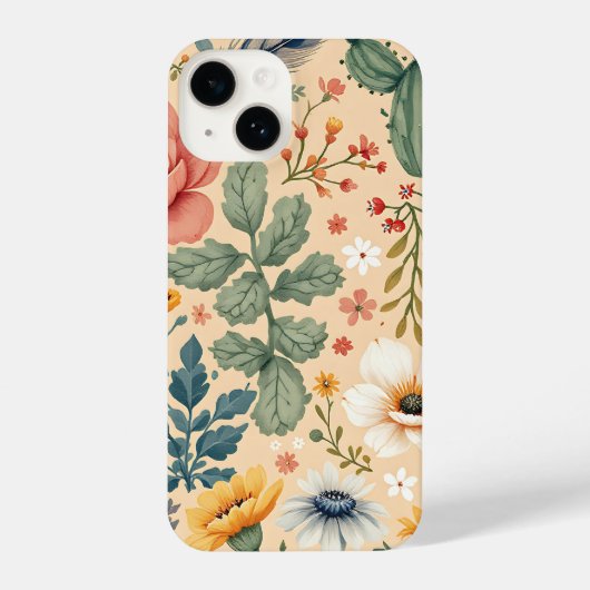 Lavendeldromen: serene bloementelefoonhoesje iPhone hoesje (Achterkant)