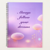 Lavendelfarbener Hintergrund mit Blumen Planner (Voorkant)