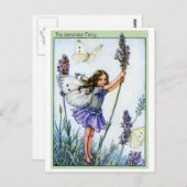 lavendelfee briefkaart (Voorkant / Achterkant)