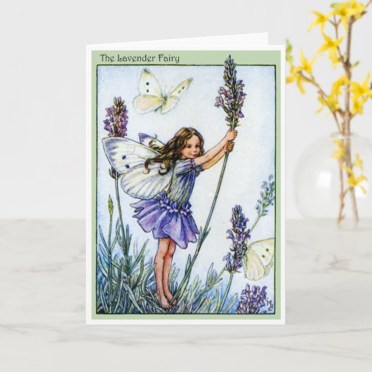 lavendelfee kaart (Gele Bloem)