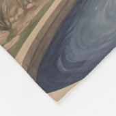 Lavendelfontein slaapliedje gepersonaliseerd fleece deken (Hoek)