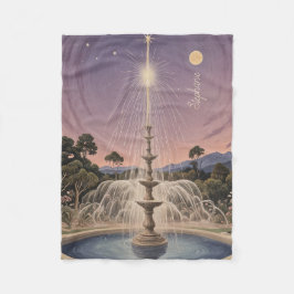 Lavendelfontein slaapliedje gepersonaliseerd fleece deken