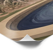 Lavendelfontein slaapliedje gepersonaliseerd perfect poster (Hoek)