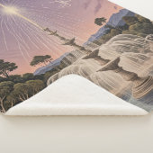 Lavendelfontein slaapliedje gepersonaliseerd sherpa deken (3/4)