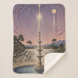 Lavendelfontein slaapliedje gepersonaliseerd sherpa deken