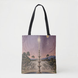 Lavendelfontein slaapliedje gepersonaliseerd tote bag