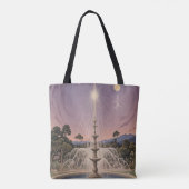 Lavendelfontein slaapliedje gepersonaliseerd tote bag (Achterkant)