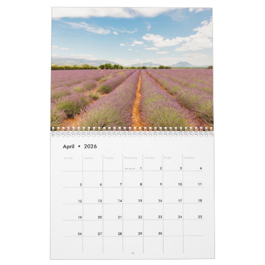 Lavendelfoto's van Frankrijk Home Decor Kalender (Apr 2026)