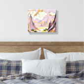 Lavendelgebergte Canvas Afdruk (Insitu (Slaapkamer))