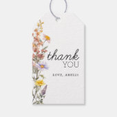 Lavendelgeel Wildflowers Elegant Baby shower Cadeaulabel (Voorkant)