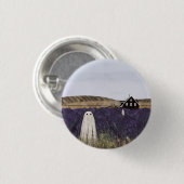lavendelgeest ronde button 3,2 cm (Voorkant /achterkant)