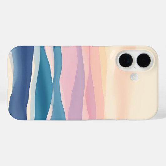 Lavendelgetijdevloeistof Abstract kustwater Case-Mate iPhone Case (Achterkant (horizontaal))