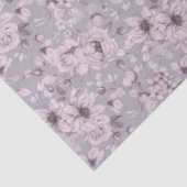 Lavendelgrijze bloemen tissuepapier (Detail)