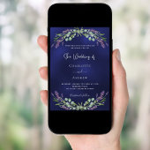 Lavendelgroen Navyblauw luxe trouw  Kaart