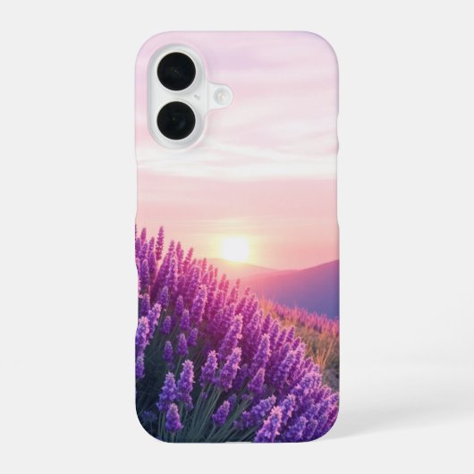 Lavendelhemel iPhone 16 Hoesje (Achterkant)