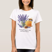 Lavendelhoning / Bee Sweet Floral T-shirt (Voorkant)