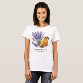 Lavendelhoning / Bee Sweet Floral T-shirt (Voorkant volledig)