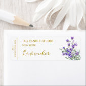 Lavendelkaarsetiket Etiket (Insitu)