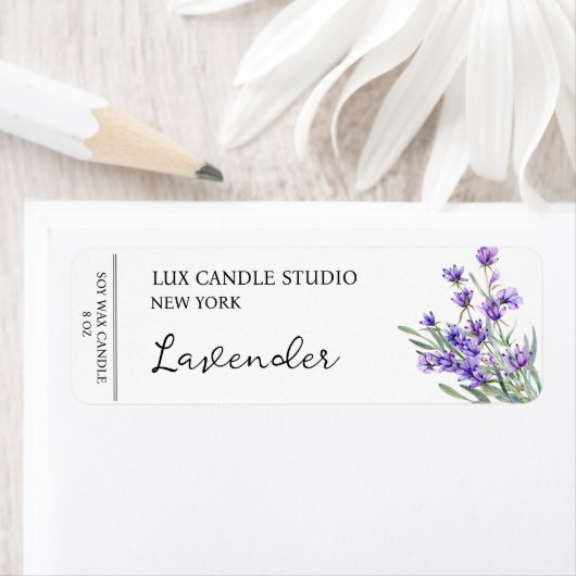 Lavendelkaarsetiket Etiket (Insitu)