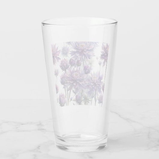 Lavendelkleurige Astrantia Glass Glas (Achterkant)