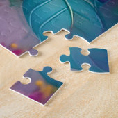 Lavendelkop Sinaasappel Breasted Fantasy Bird Legpuzzel (Zijkant)