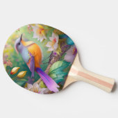 Lavendelkop Sinaasappel Breasted Fantasy Bird Tafeltennisbatje (Zijkant)
