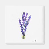 Lavendelkruidentuin keuken vintage waterverf magneet (Voorkant)