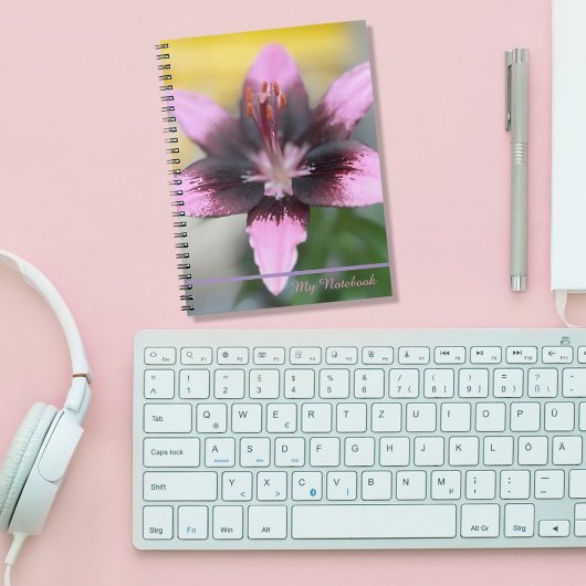 lavendellelie-spiraal notitieboek