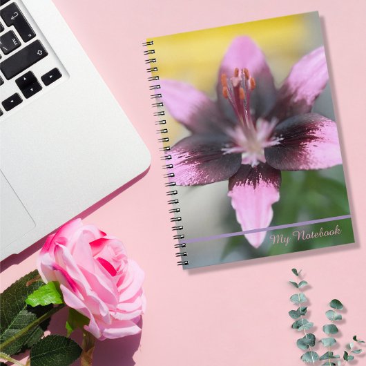 lavendellelie-spiraal notitieboek