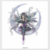 Lavendelmaanfee-kunst van Molly Harrison Sticker (Vel)