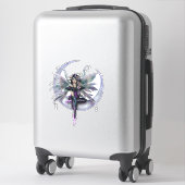 Lavendelmaanfee-kunst van Molly Harrison Sticker (Koffer)