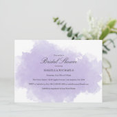 lavendelmist | Bruidsdouche uitnodiging (Staand voorkant)