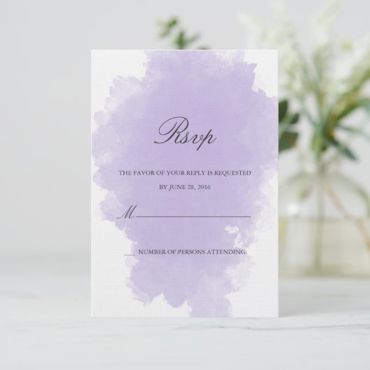 lavendelmist | Response Kaart (Staand voorkant)